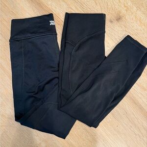 Target Kids Black Leggings with Chevron Accent